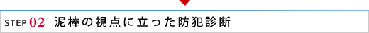 ステップ2 泥棒の視点に立った防犯診断